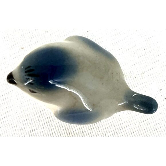USSR Imperial Bird Figurine Porcelain Titmouse Lomonosov Russia Miniature 2" Lon - Picture 6 of 7